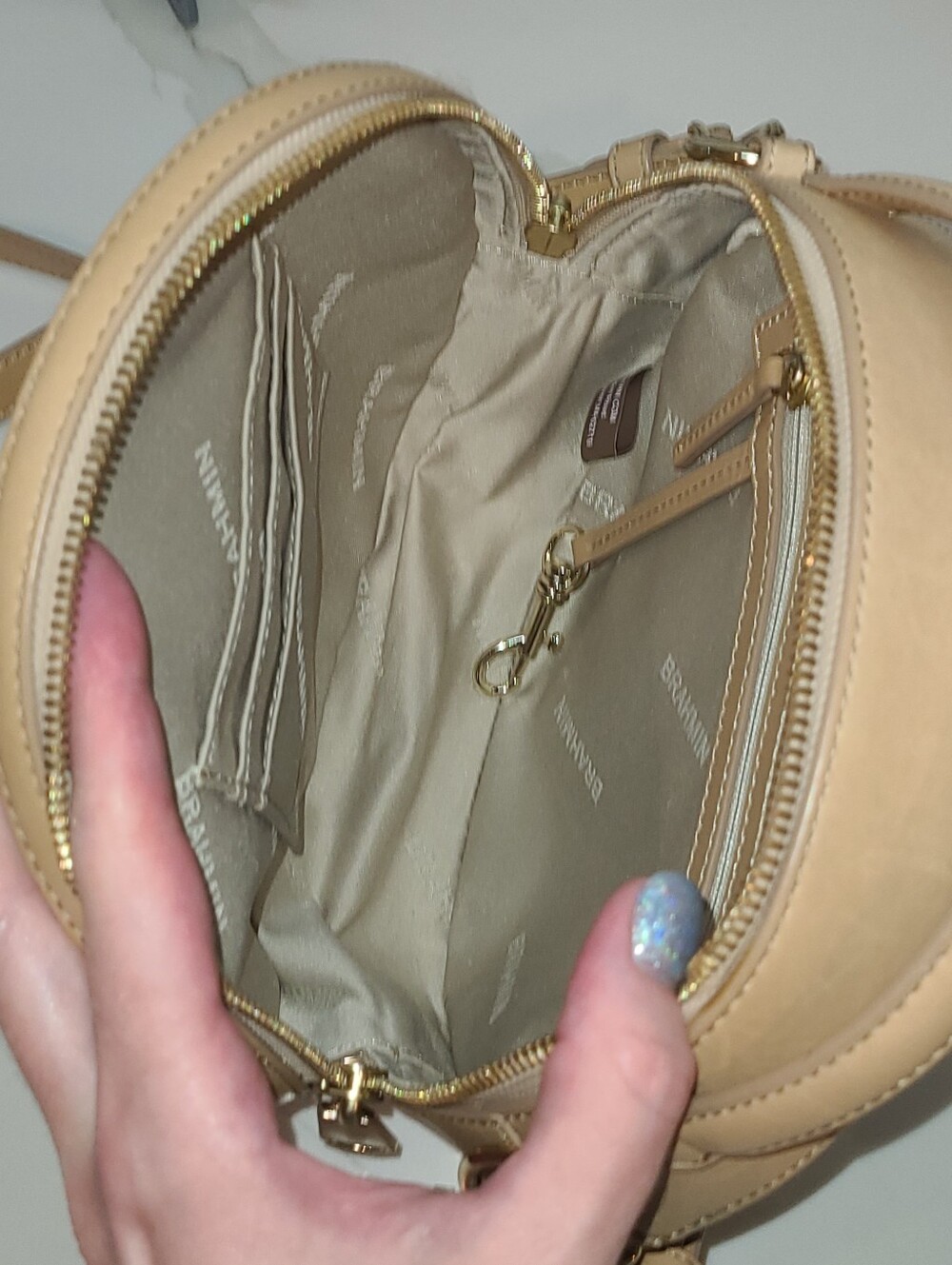 Brahmin Lane Multi Pompano Pineapple Round Crossbody Bag EUC - Picture 12 of 14